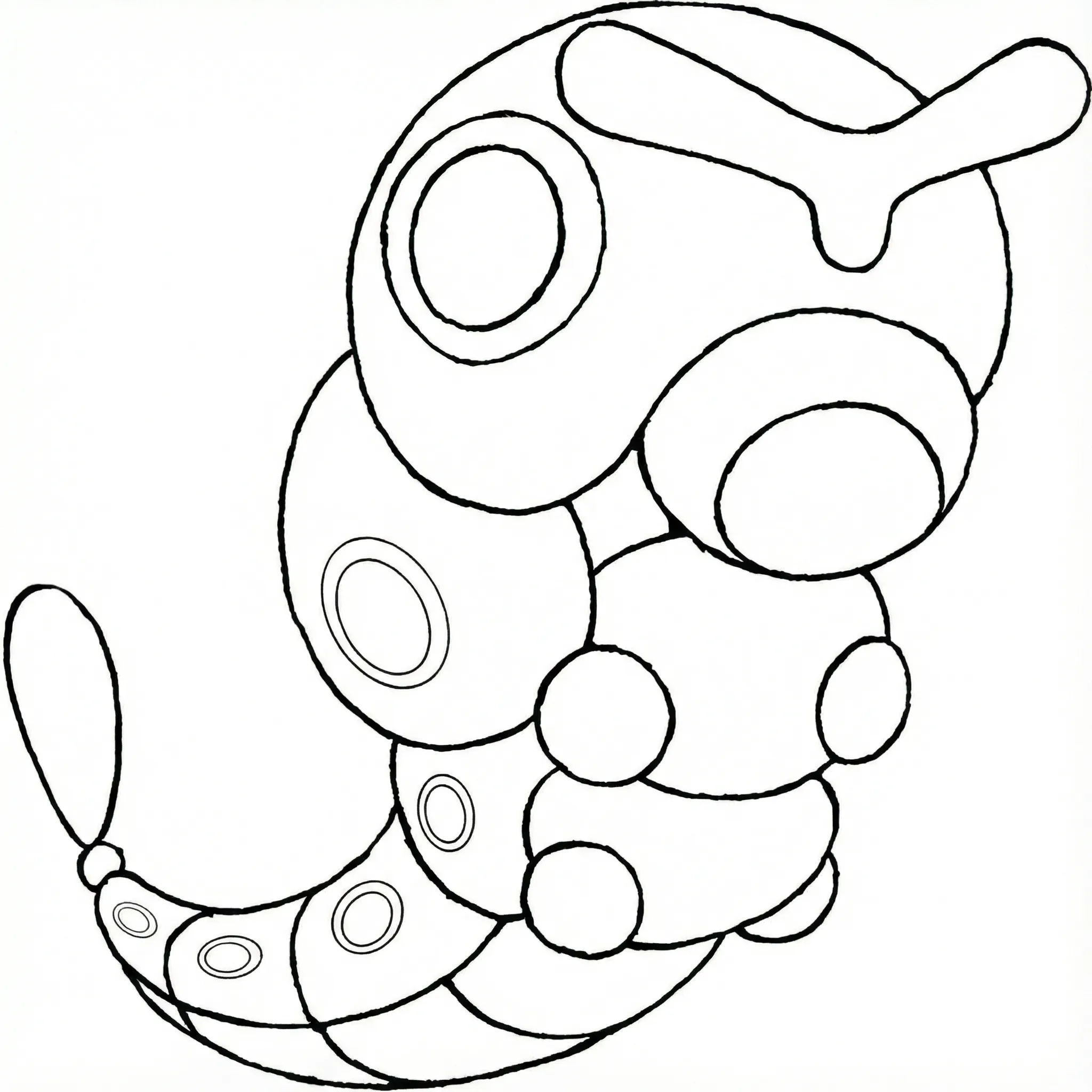 Coloriage Chenipan