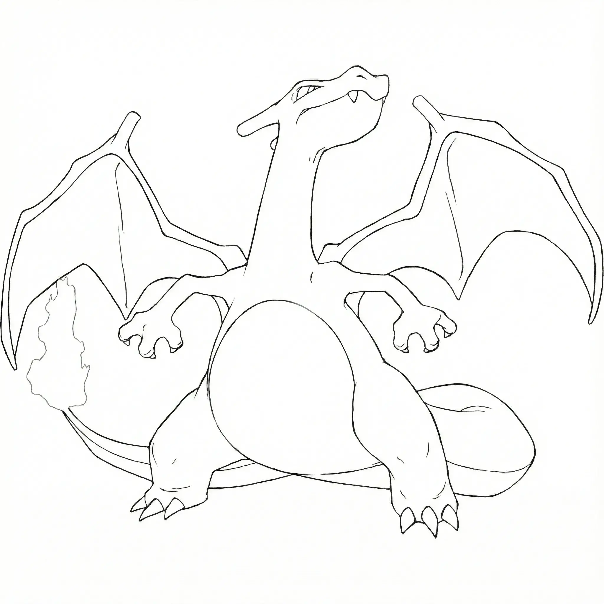 Coloriage Dracaufeu