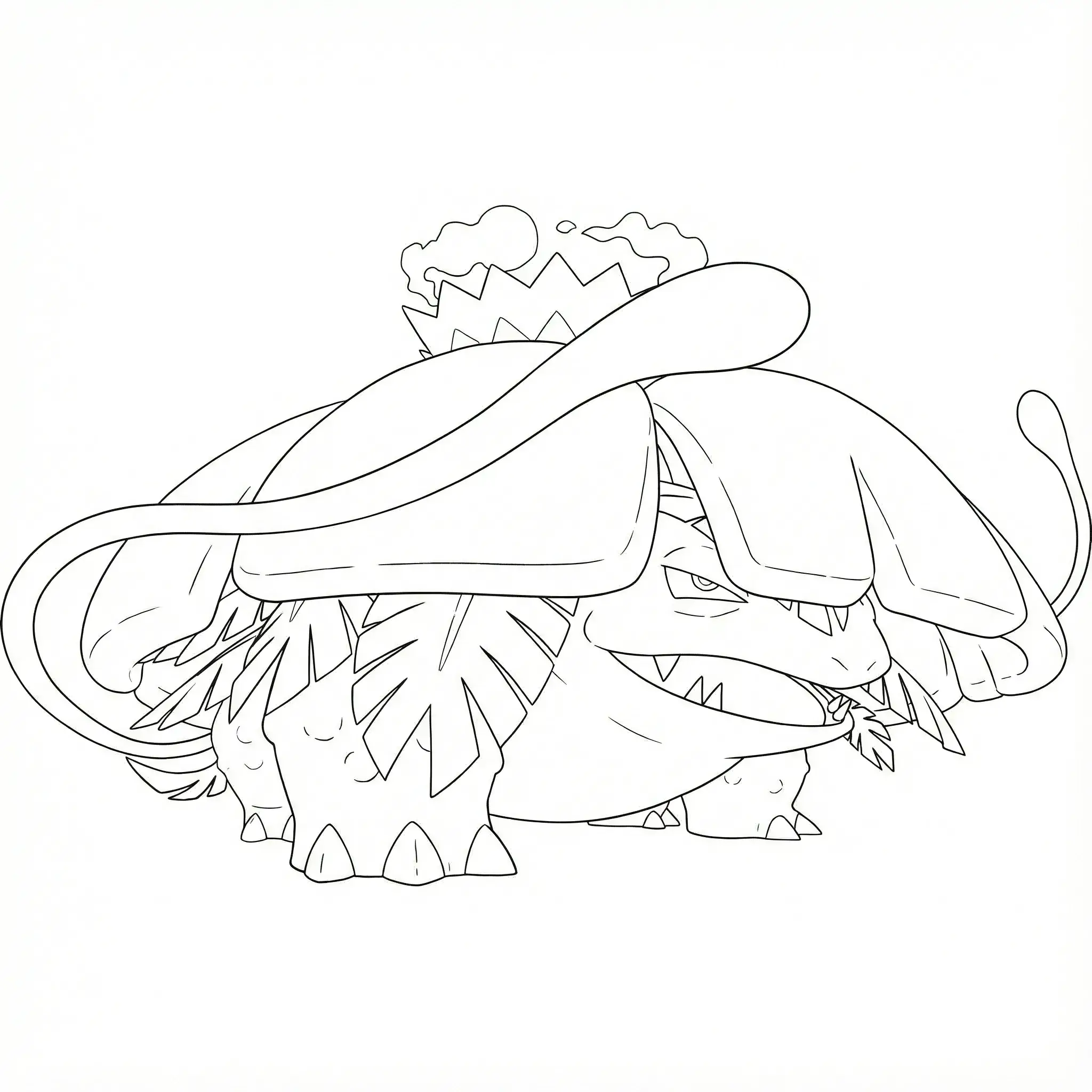 Coloriage Florizarre Gigamax