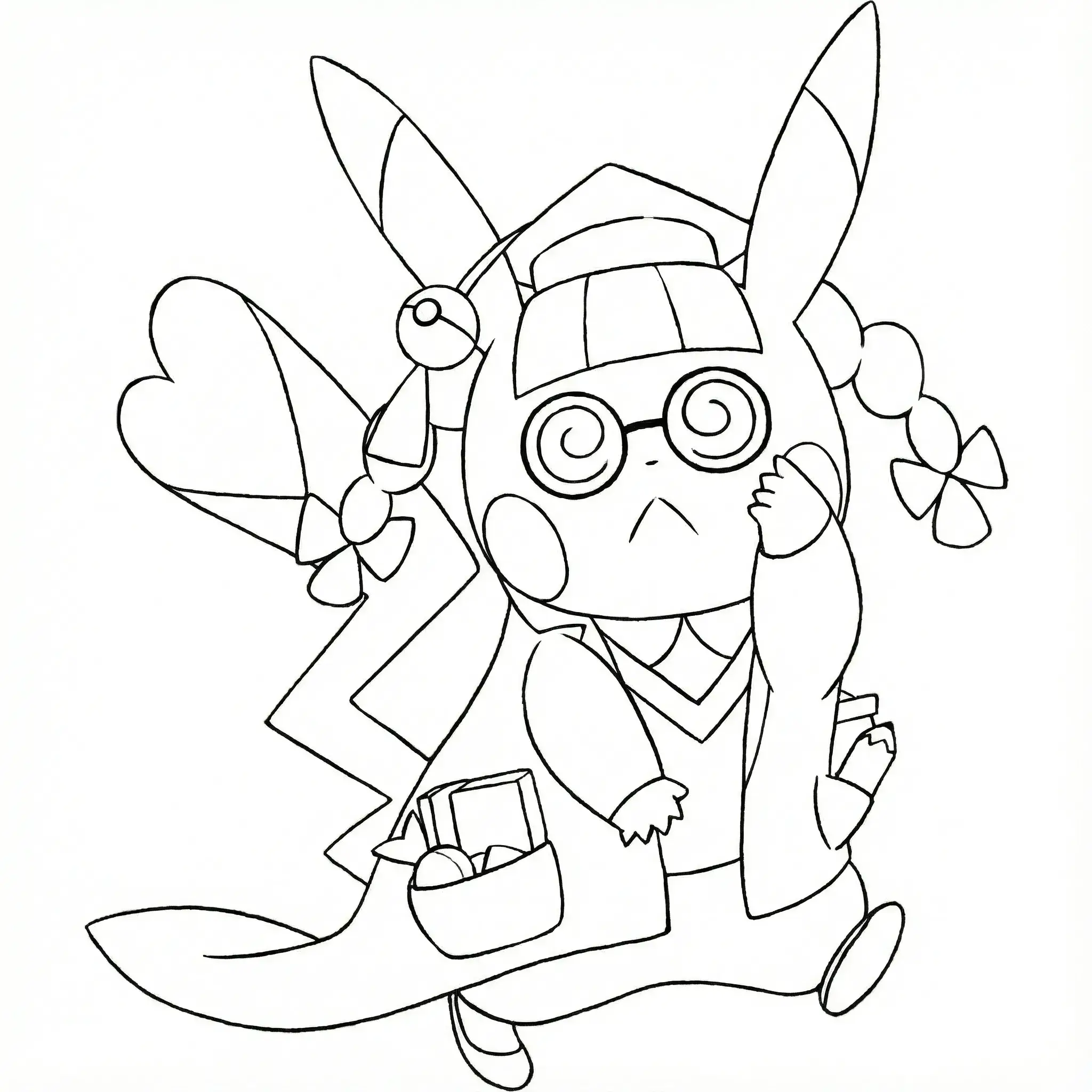 Coloriage Pikachu Docteur