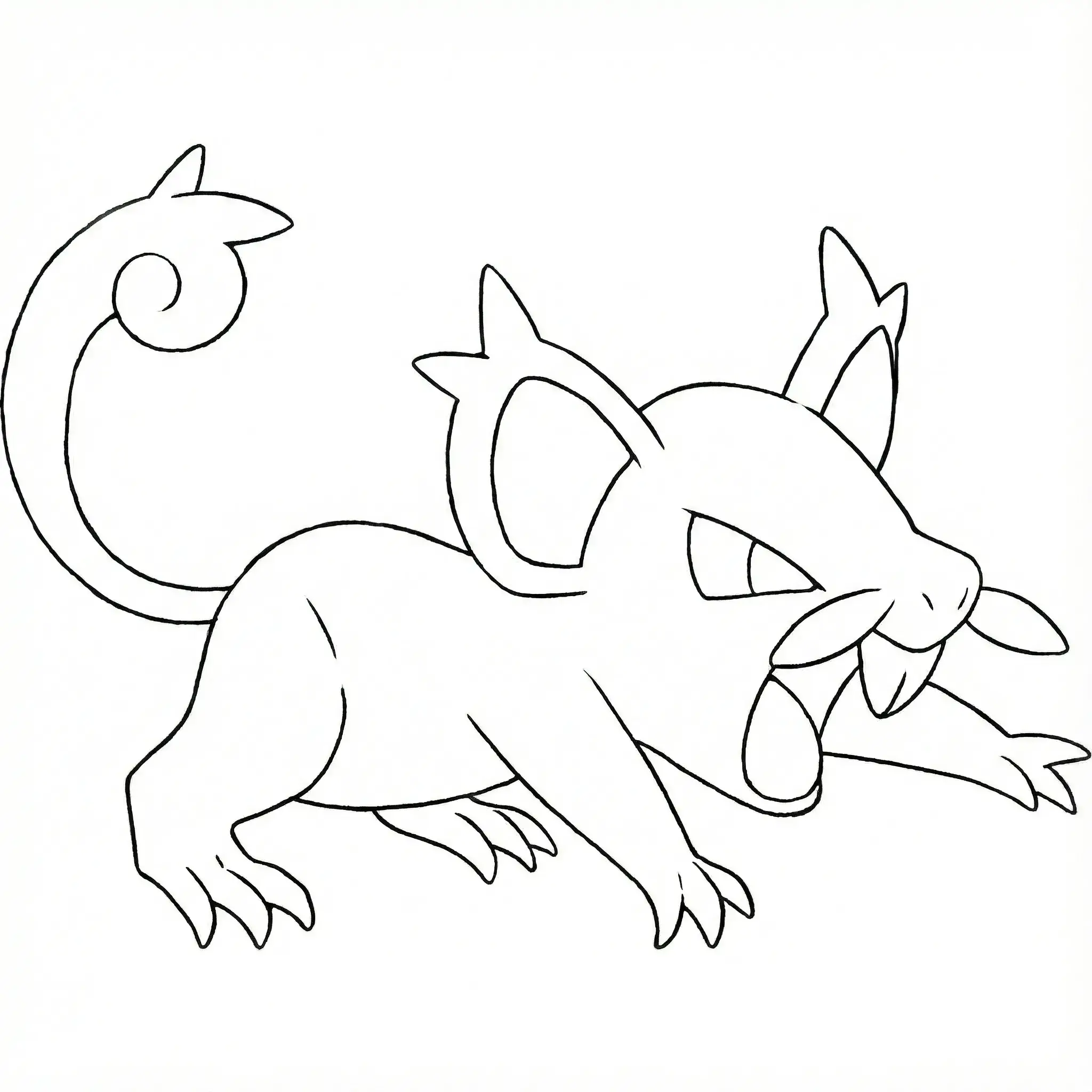Coloriage Rattata Alola