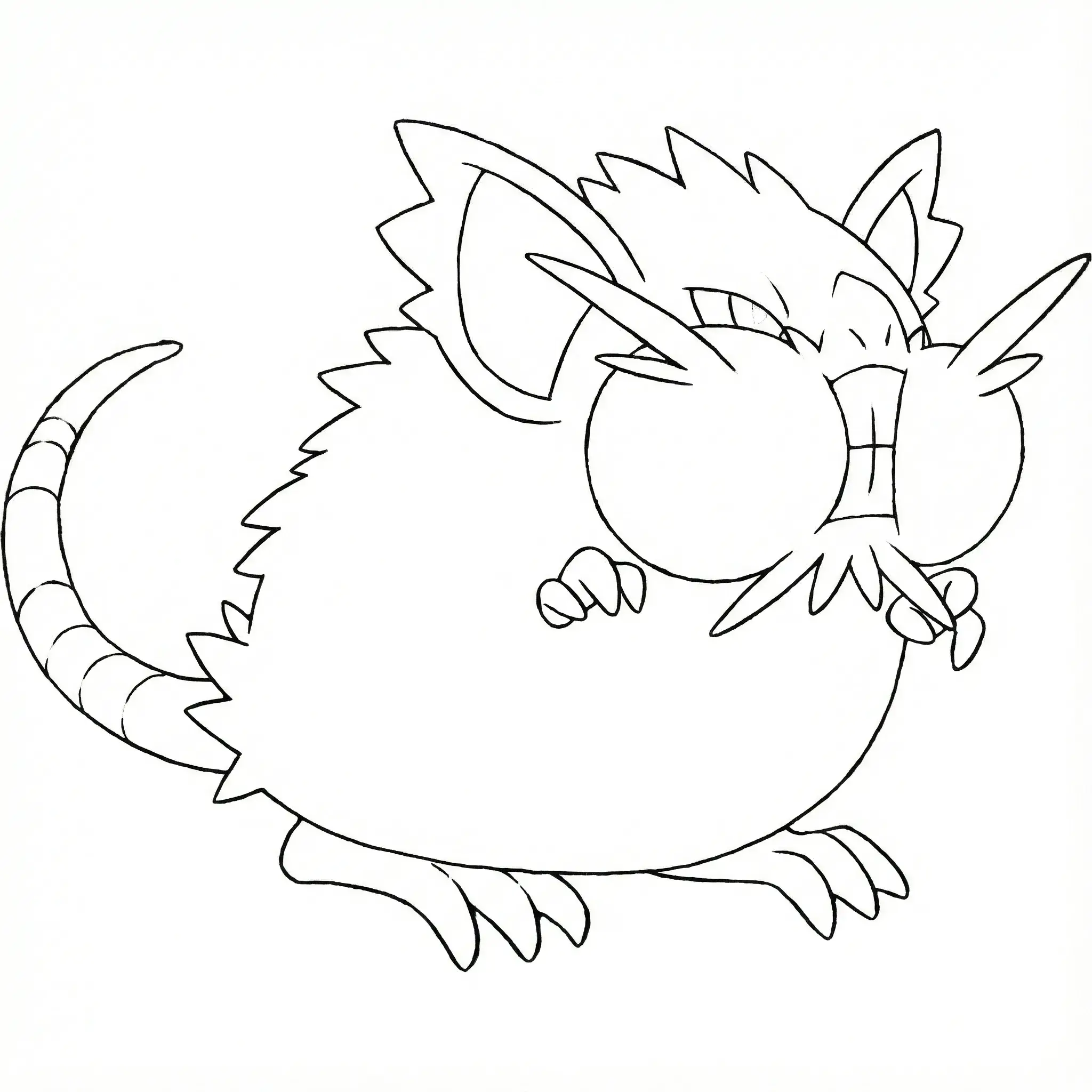 Coloriage Rattatac Alola