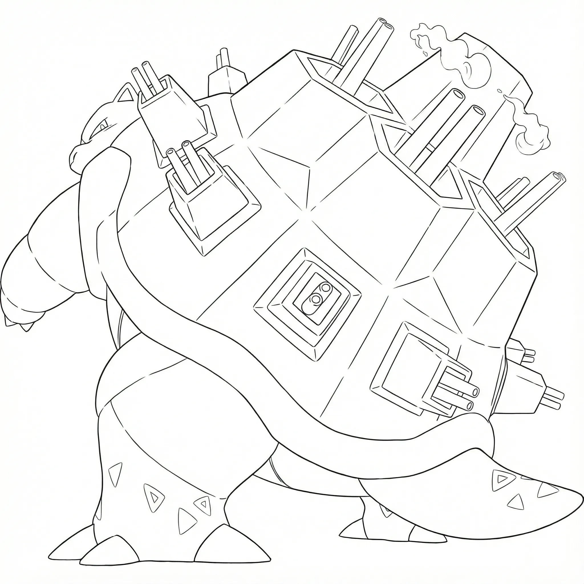 Coloriage Tortank Gigamax